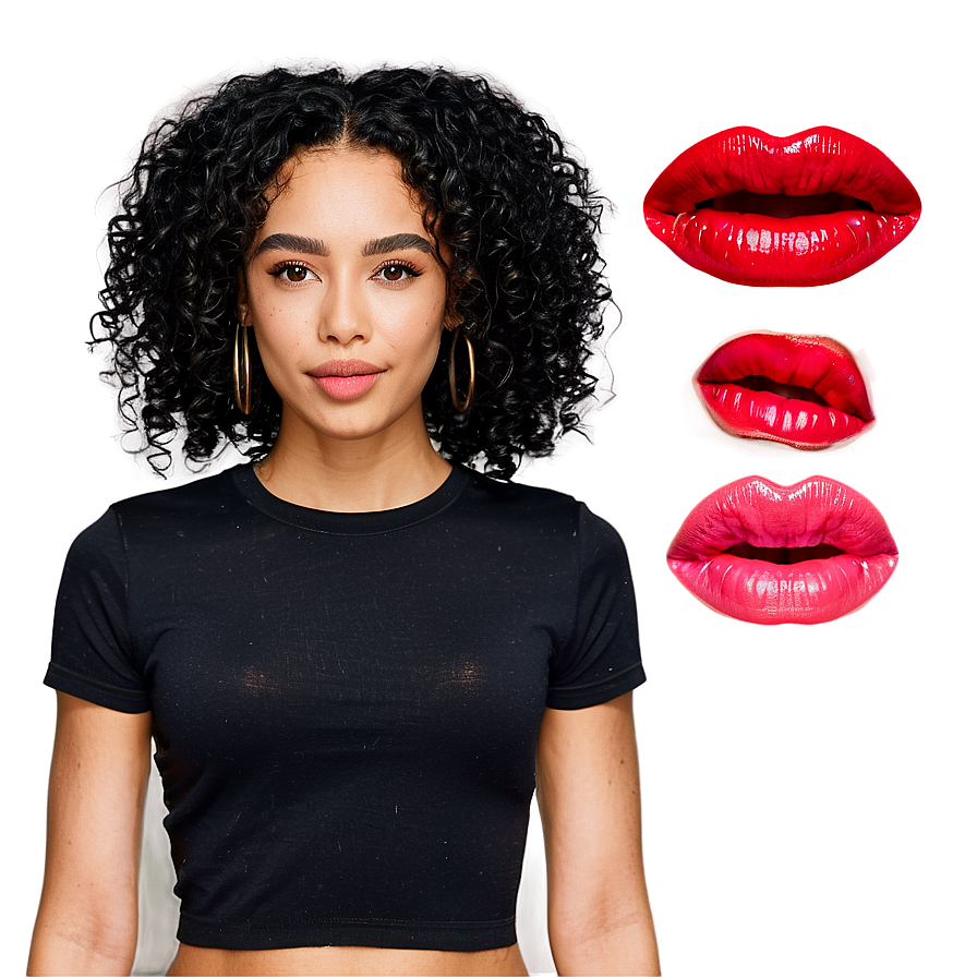 Casual Black Crop Top Png Fkx PNG Image