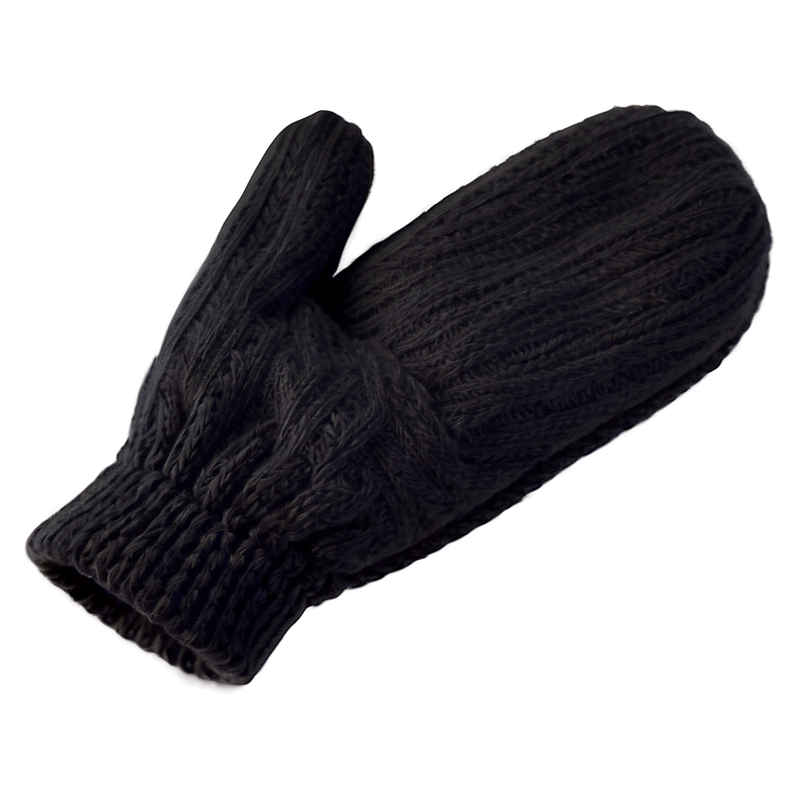 Casual Black Mittens Png Tbi45 PNG Image