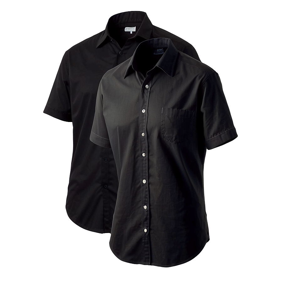 Casual Black Shirt Png Otj51 PNG Image