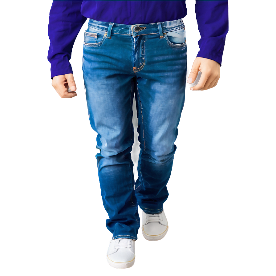 Casual Blue Denim Pants Png Lxo PNG Image