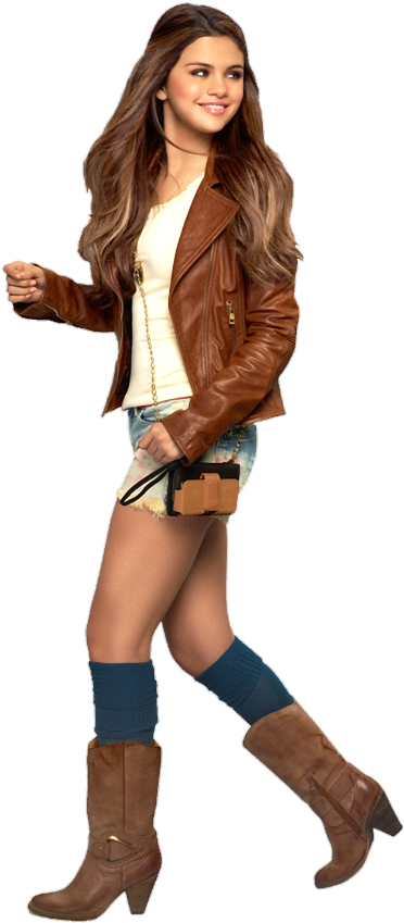 Casual Fashion Walk Pose PNG Image