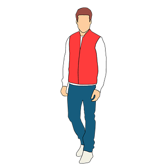 Casual Man Illustration.png PNG Image