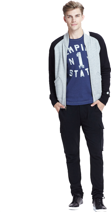 Casual Menswear Street Style PNG Image