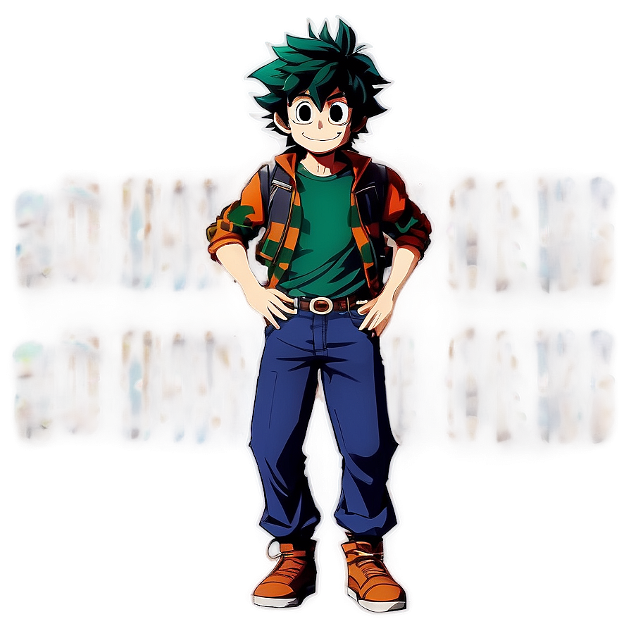 Casual Outfit Deku Png 05062024 PNG Image