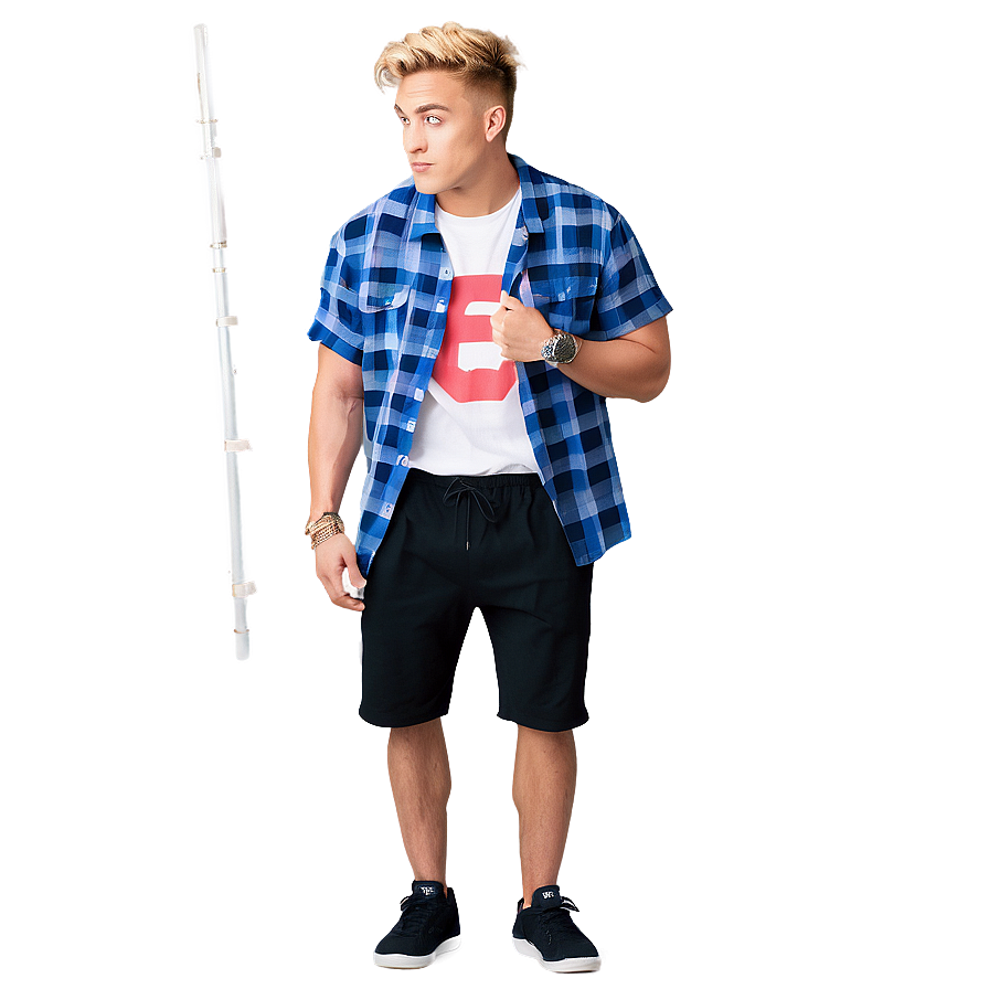 Casual Style Man Standing PNG Image