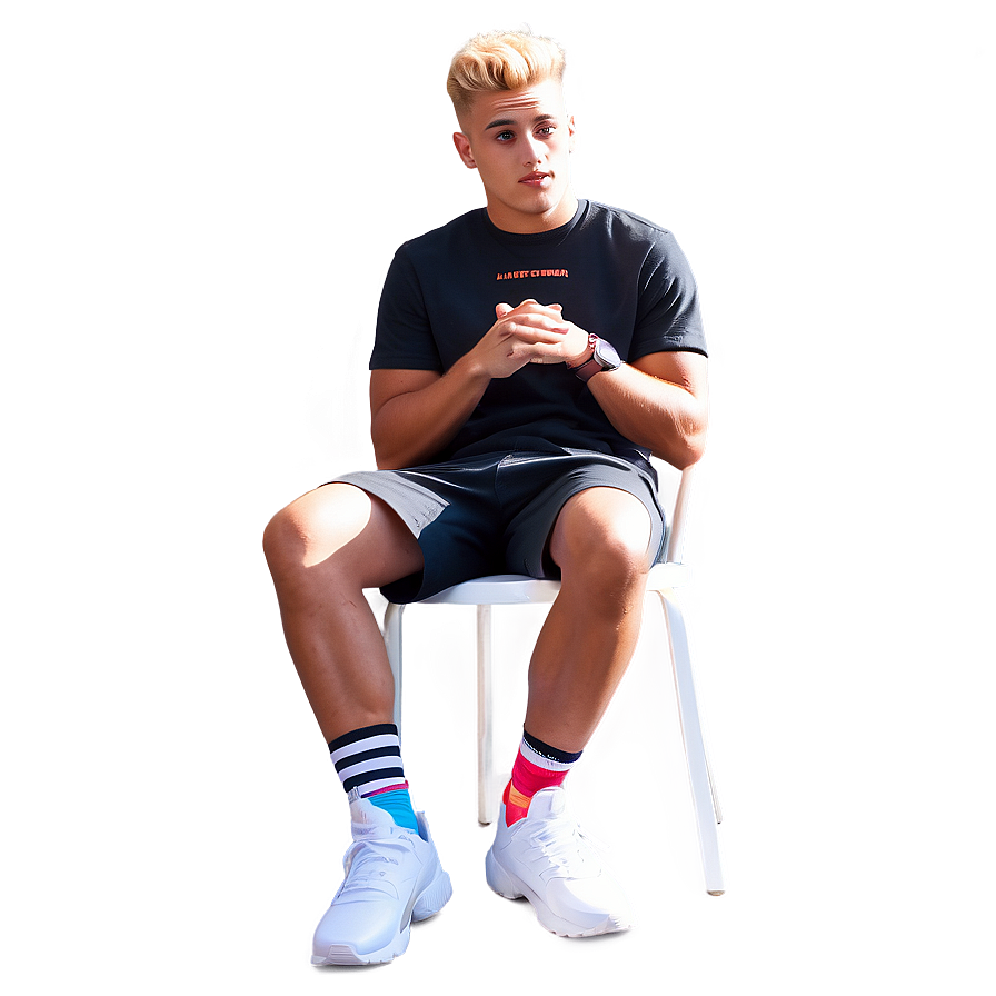 Casual Style Portrait Jake Paul PNG Image