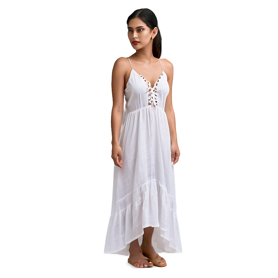 Casual White Sundress Png 77 PNG Image