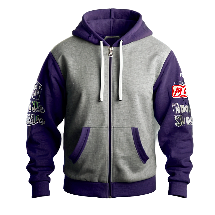 Casual Zip Up Hoodie Png Ref6 PNG Image