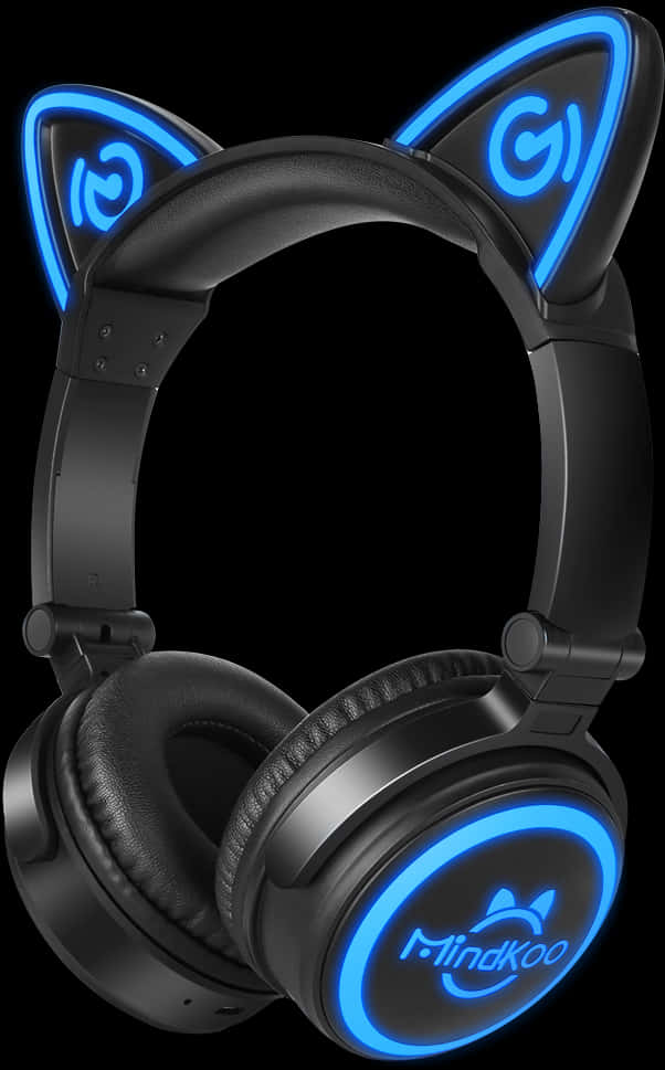 Cat Ear L E D Headphones Mind Koo Brand PNG Image