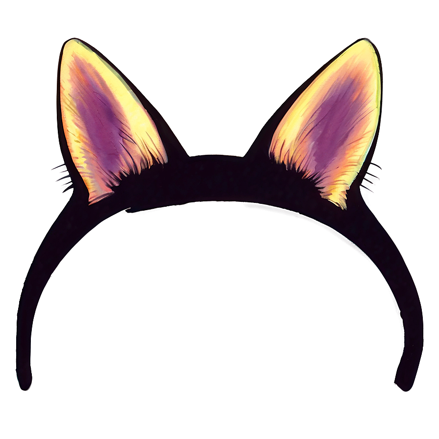 Cat Ears Silhouette Png Mka PNG Image