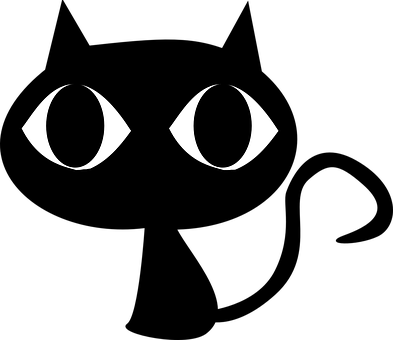 Cat Eyes Silhouette Graphic PNG Image