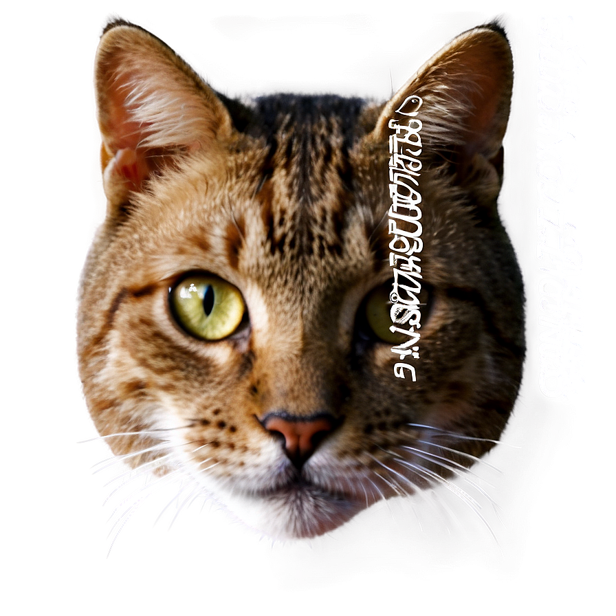 Cat Face D PNG Image