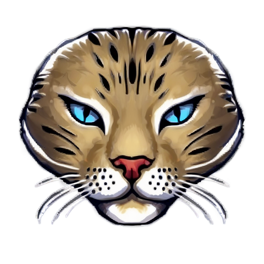 Cat Face Outline Png Lod4 PNG Image