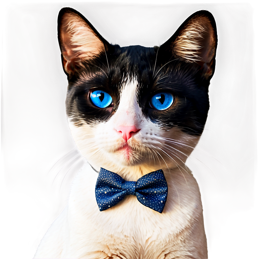 Cat With Bow Tie Png D PNG Image