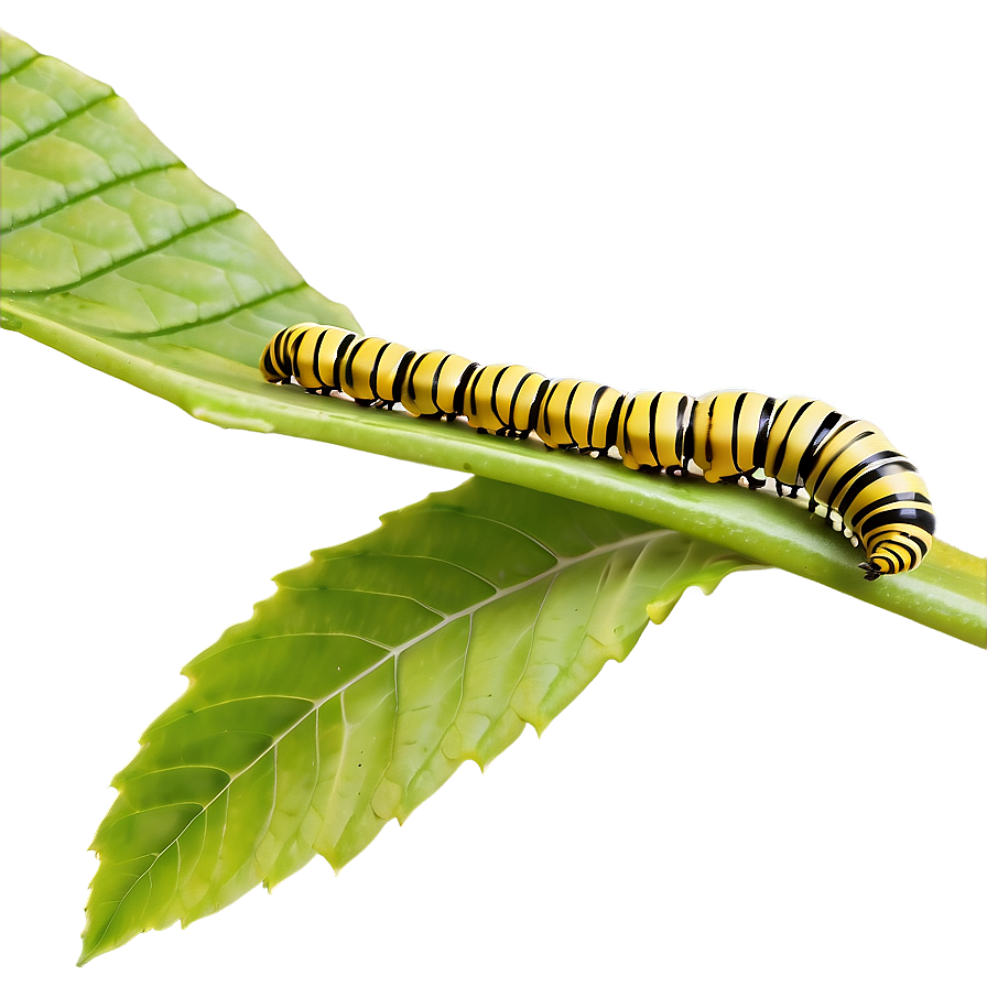 Caterpillar Eating Leaf Png 05232024 PNG Image