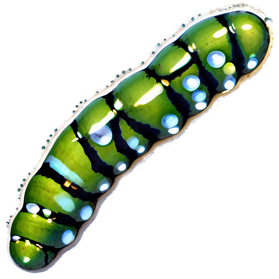 Caterpillar In Dewdrops Png Tug62 PNG Image