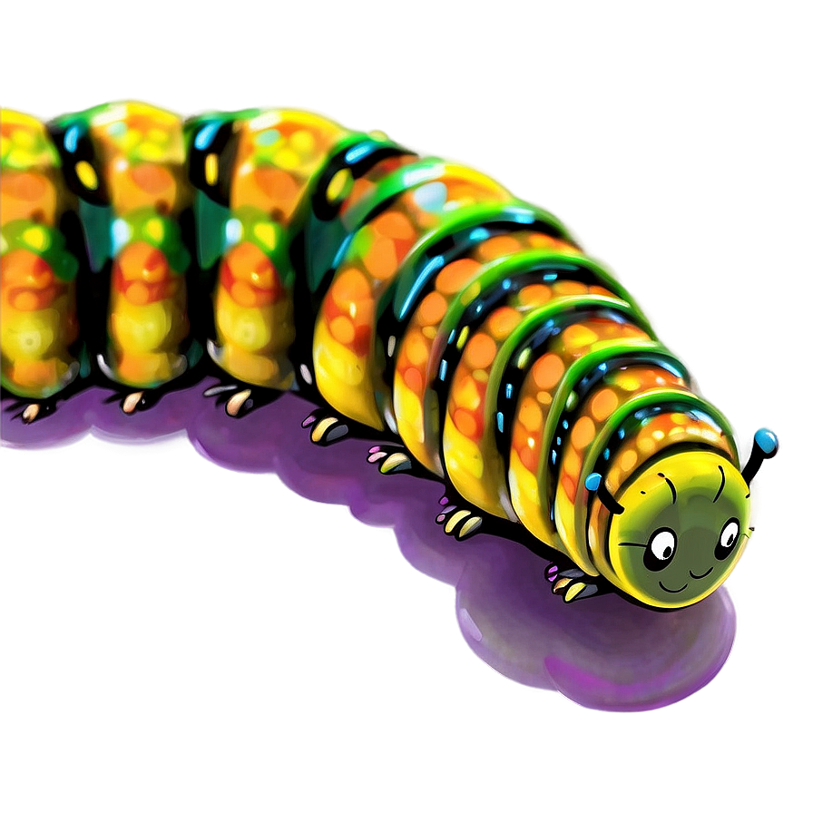 Caterpillar On A Journey Png Rxo21 PNG Image