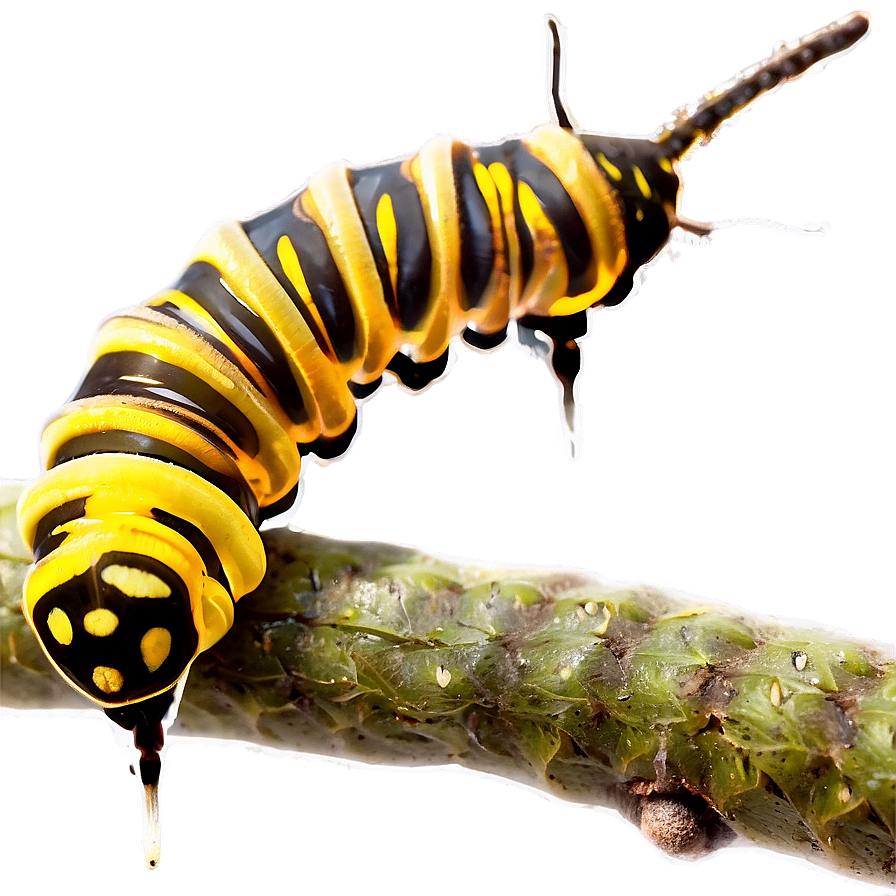 Caterpillar On Twig Png Lfn PNG Image