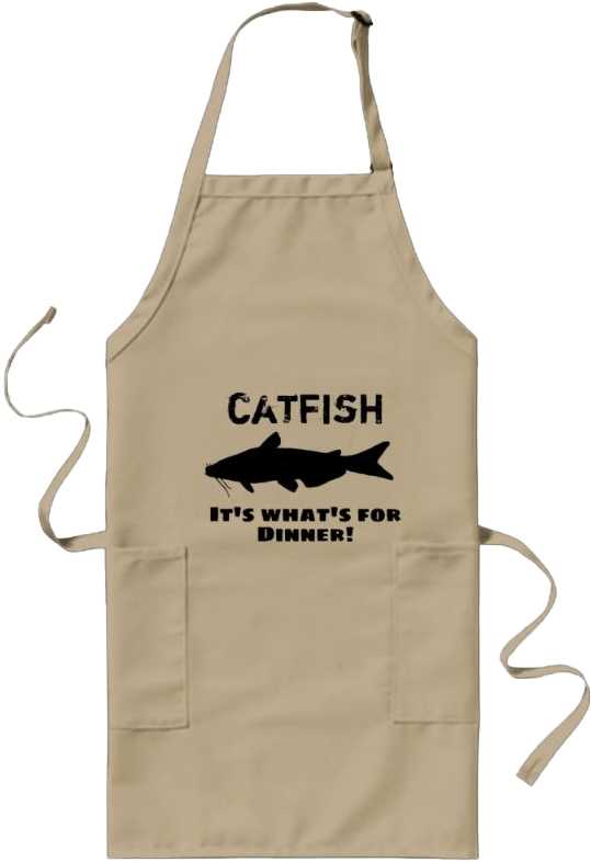 Catfish Dinner Apron PNG Image