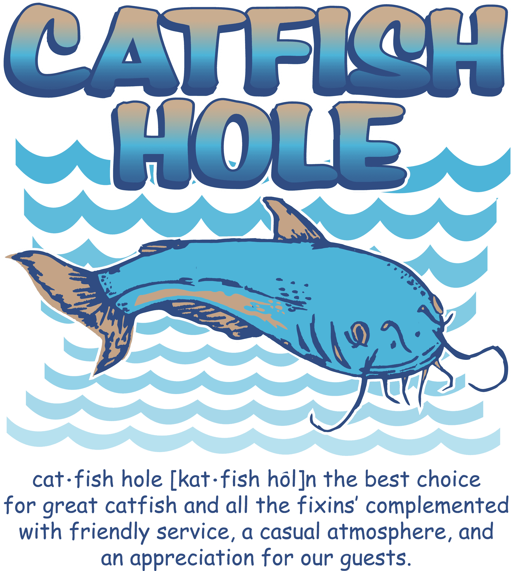 Catfish Hole Restaurant Logo PNG Image