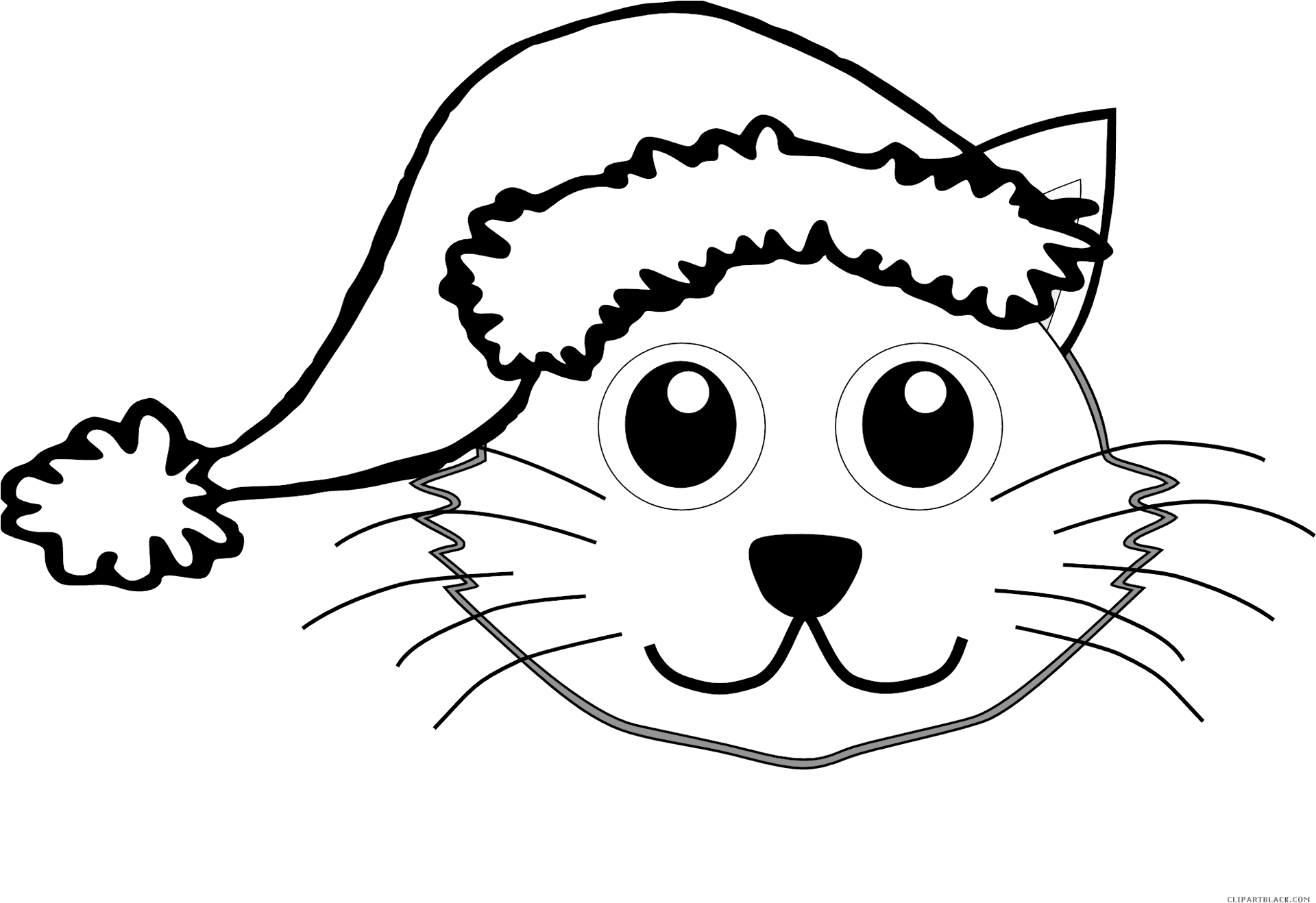 Catin Santa Hat Illustration PNG Image