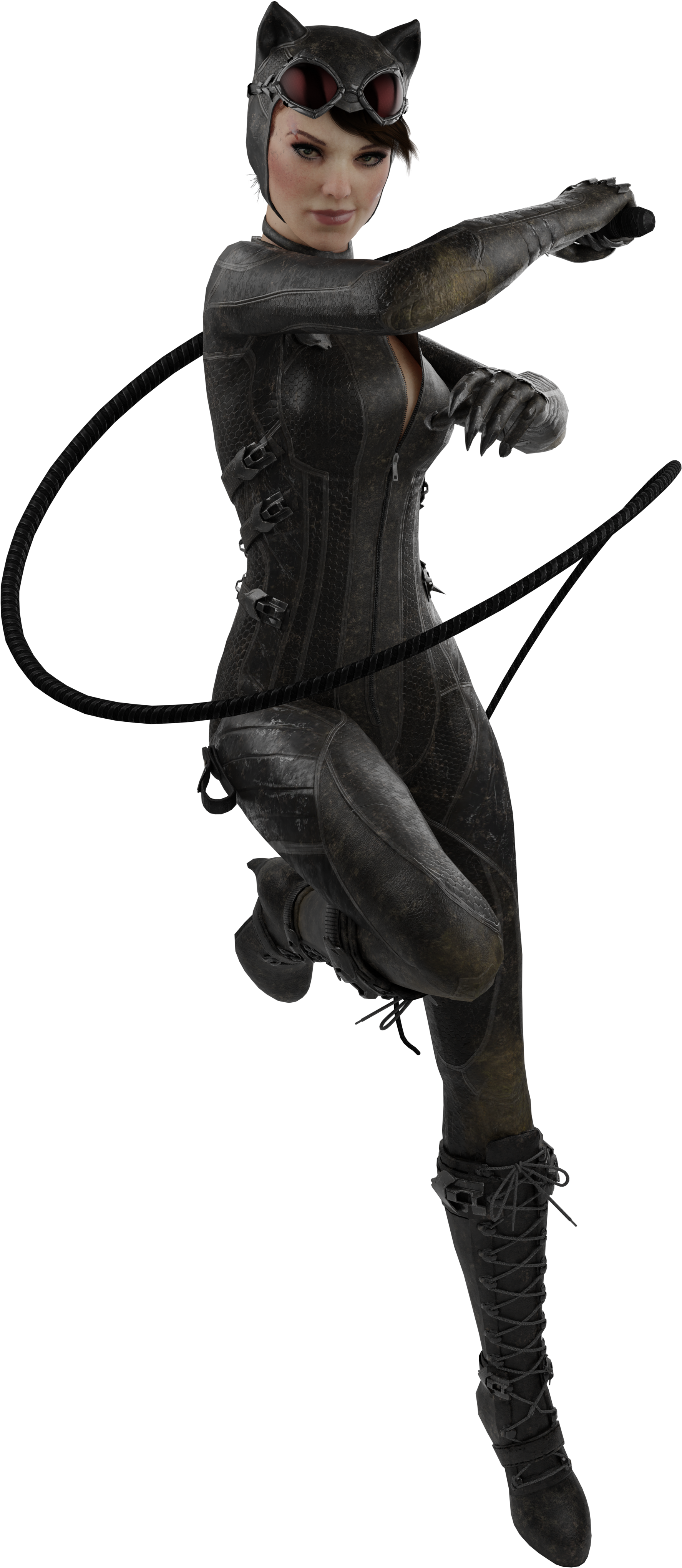 Catwoman_ Action_ Pose.png PNG Image