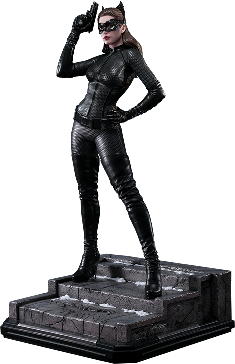 Catwoman Statue Pose PNG Image