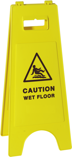 Caution Wet Floor Sign PNG Image