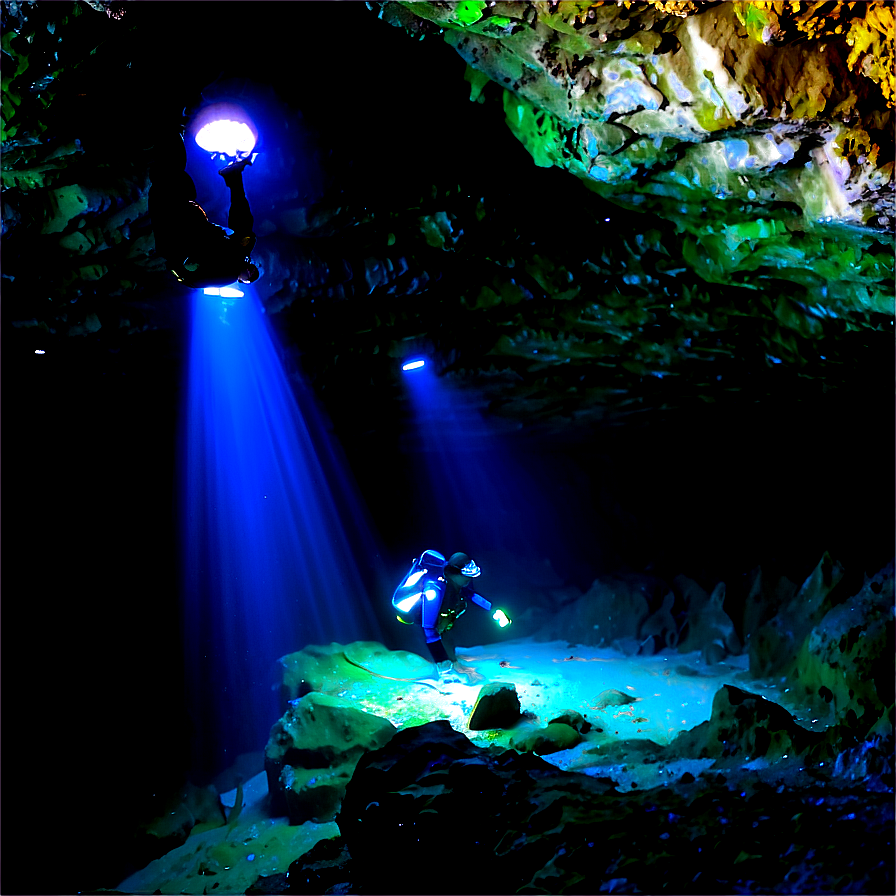 Cave Diving Exploration Png Txg PNG Image