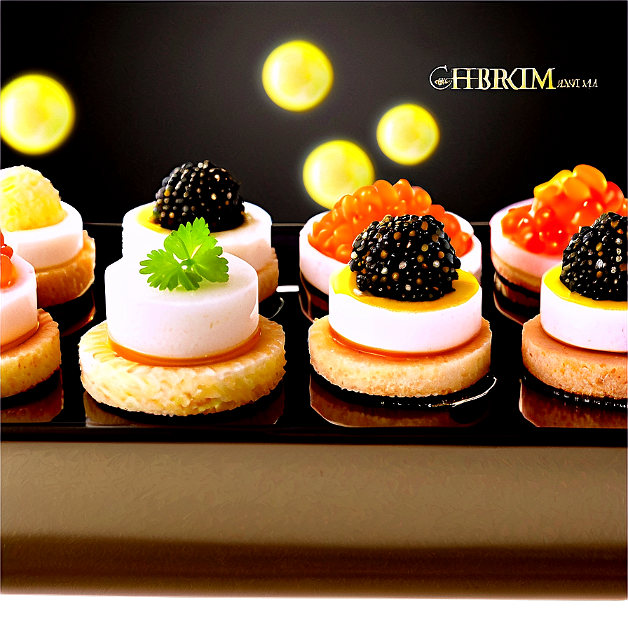 Caviar Appetizer Presentation Png 40 PNG Image