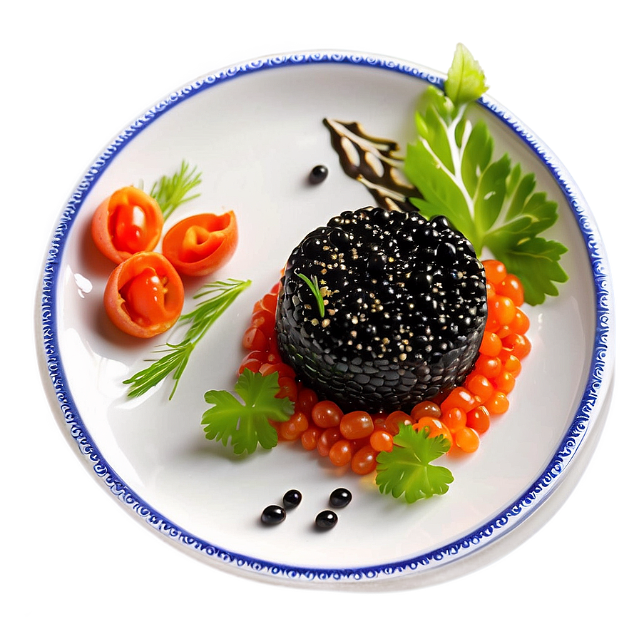 Caviar Appetizer Presentation Png Gdh99 PNG Image