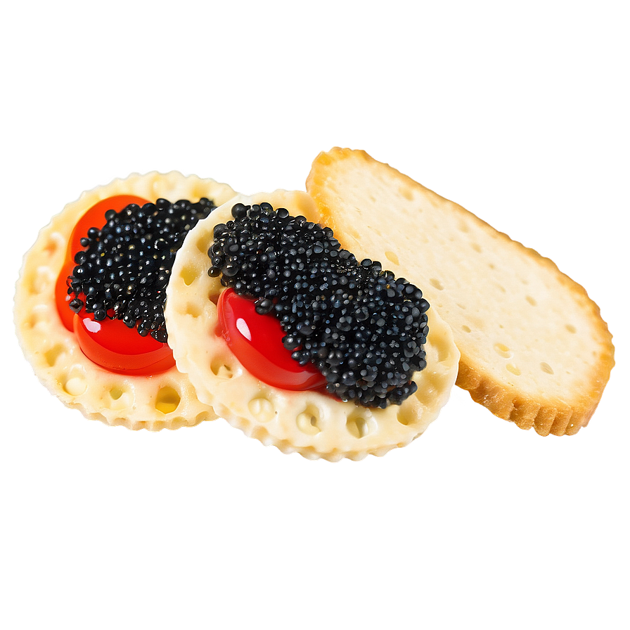 Caviar On Cracker Png Sic PNG Image