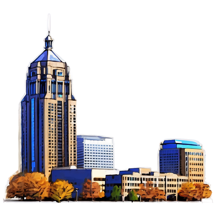 Cedar Rapids Cityscape Png Axv12 PNG Image