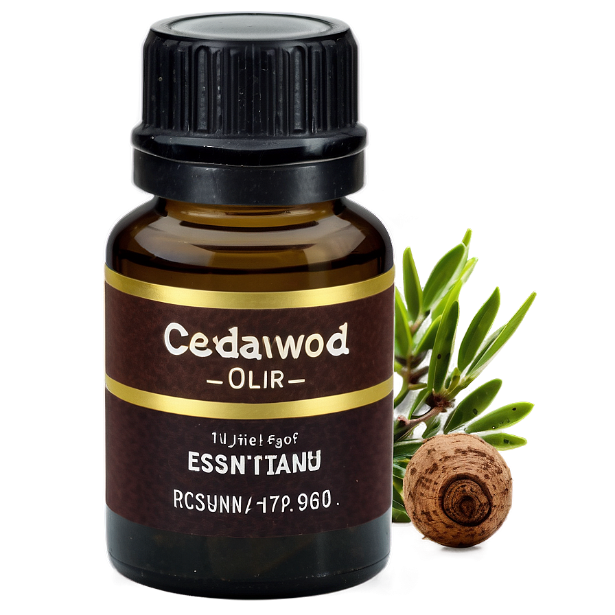 Cedarwood Essential Oil Png 1 PNG Image