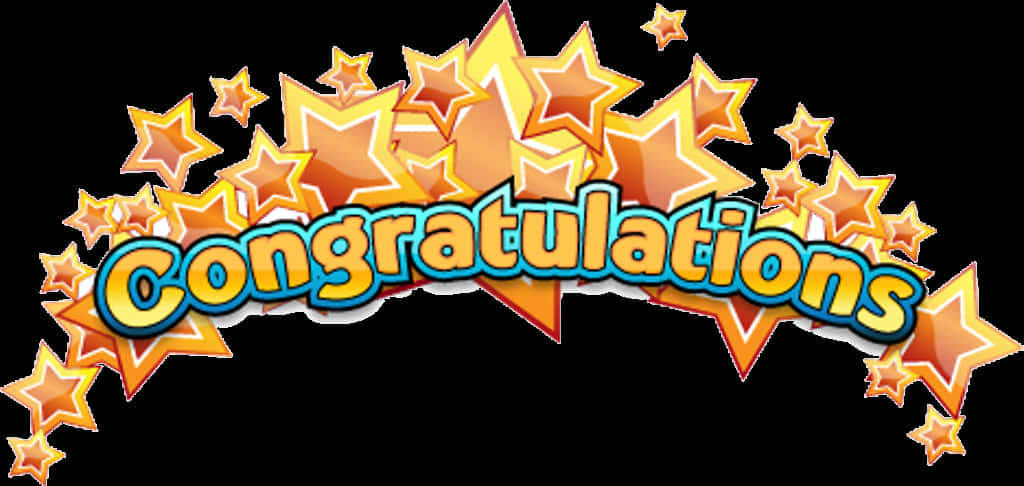 Celebratory Congratulations Graphic PNG Image