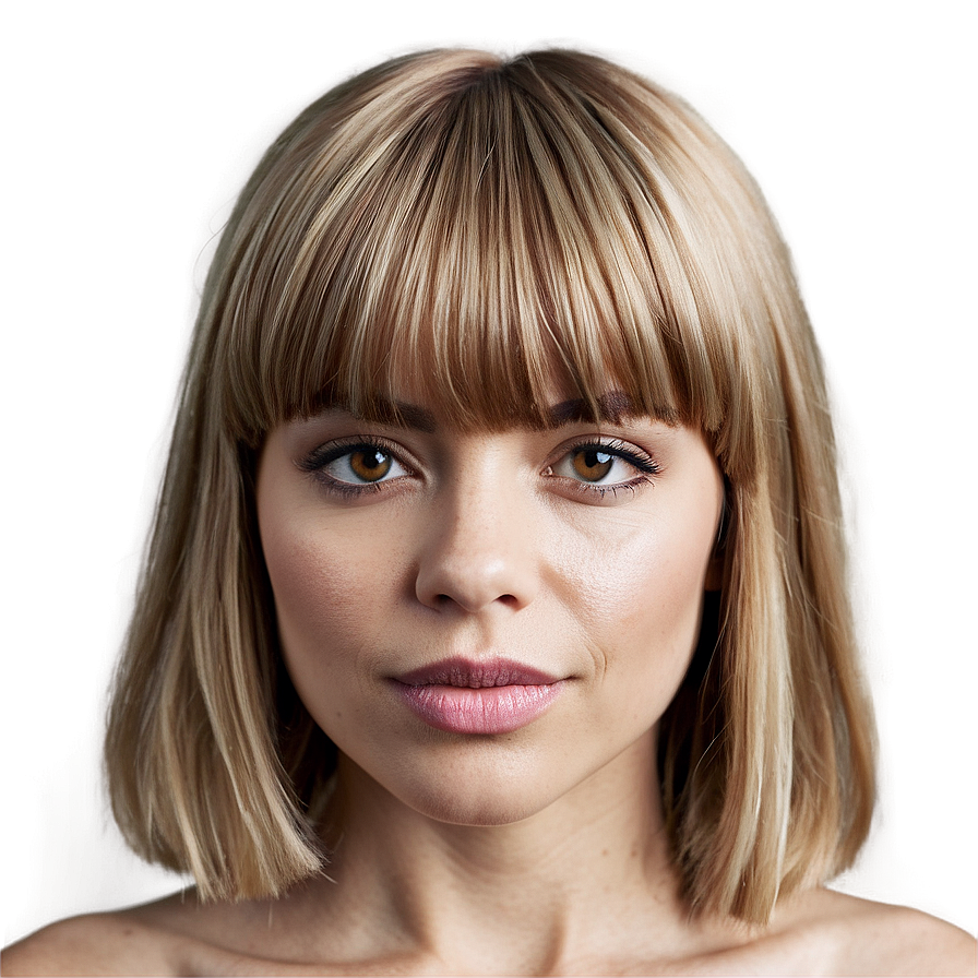 Celebrity Bangs Ideas Png 05252024 PNG Image