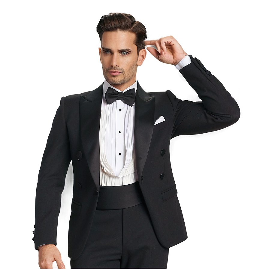 Celebrity Style Tuxedo Png 05242024 PNG Image