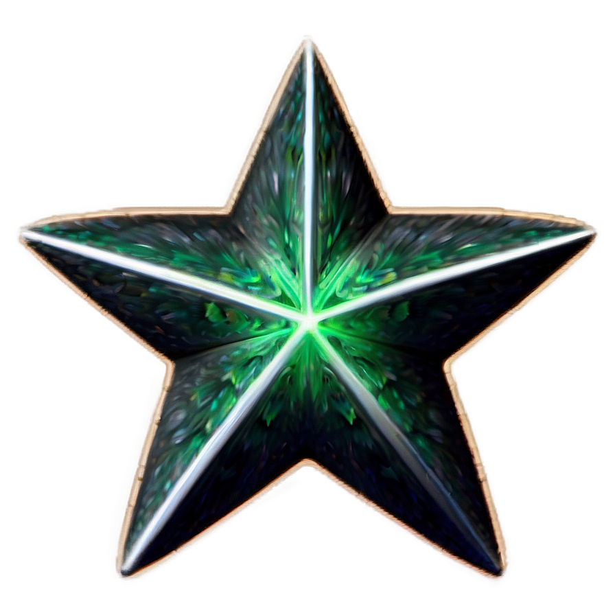 Celestial Emerald Star Png 06122024 PNG Image