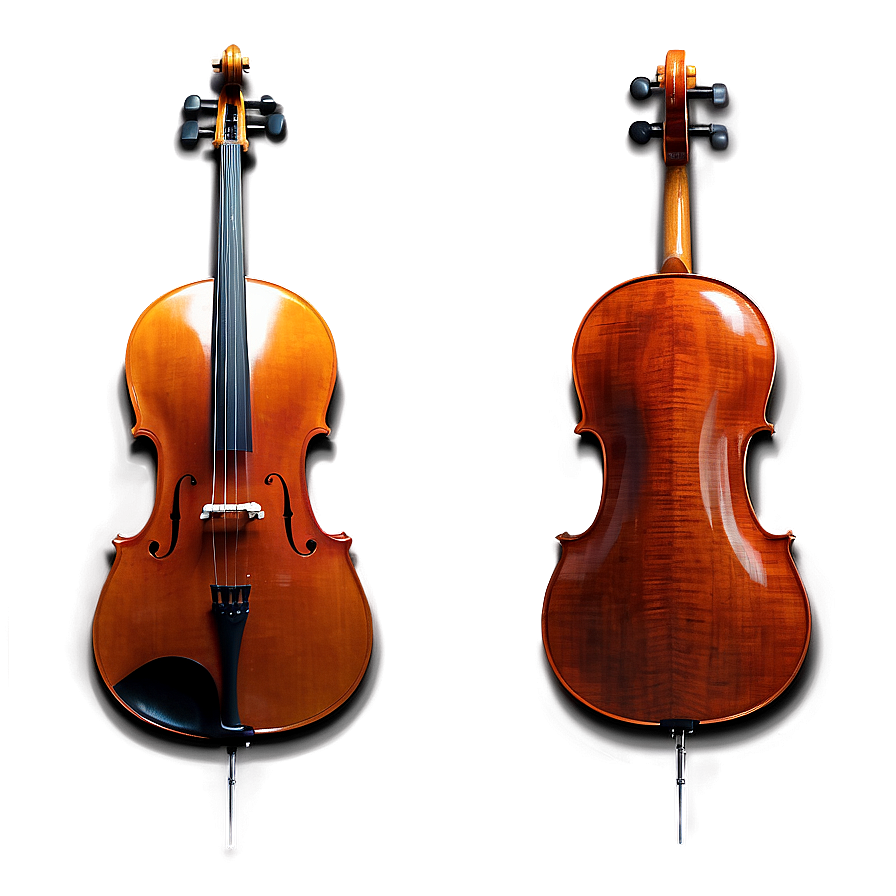 Cello With Notes Background Png 67 PNG Image