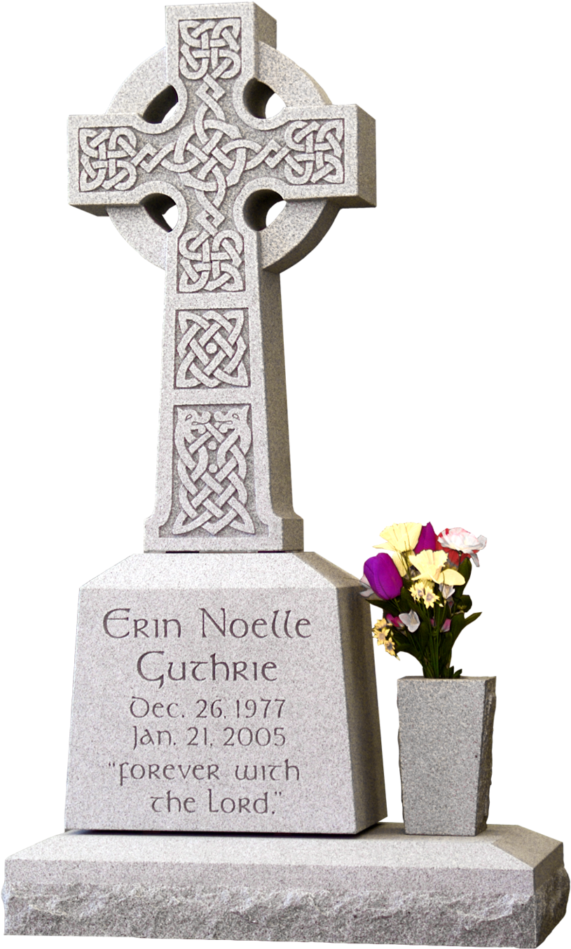 Celtic Cross Gravestone PNG Image