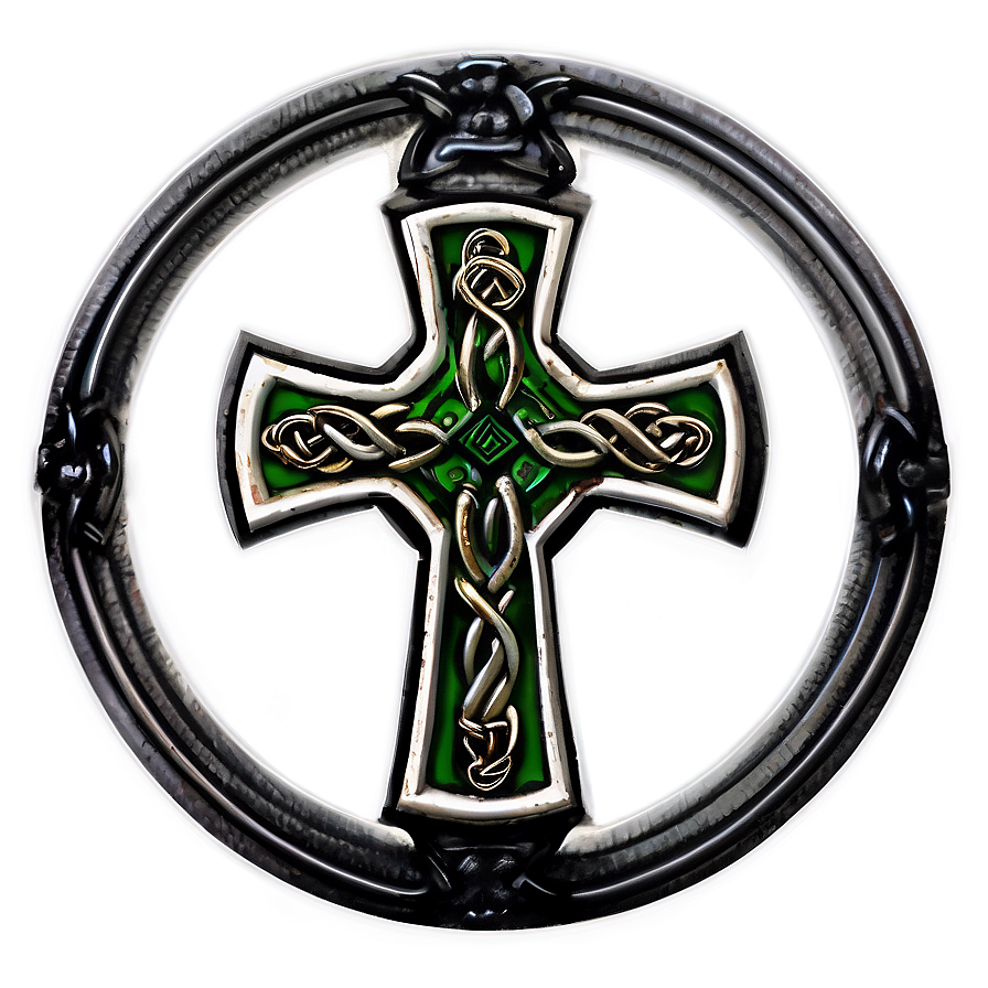 Celtic Cross In Circle Frame Png Jyy84 PNG Image