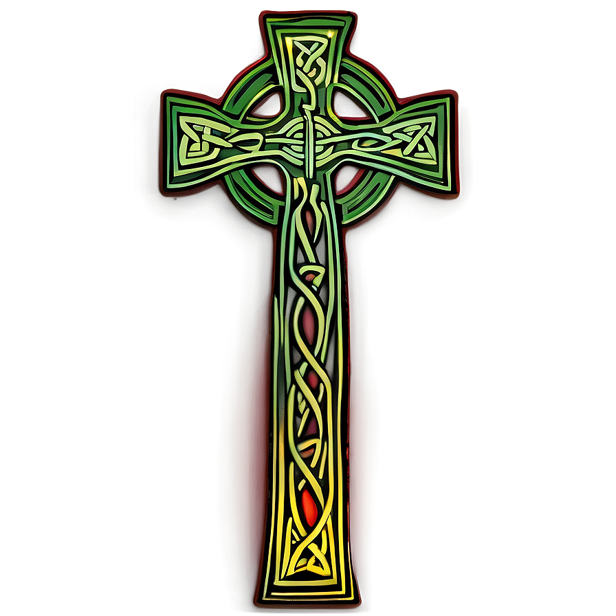 Celtic Cross In Fire Design Png 06212024 PNG Image