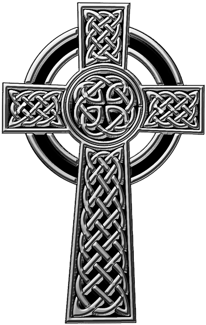 Celtic Cross Knotwork Design.png PNG Image