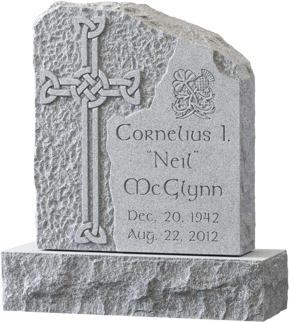 Celtic Cross Tombstone PNG Image