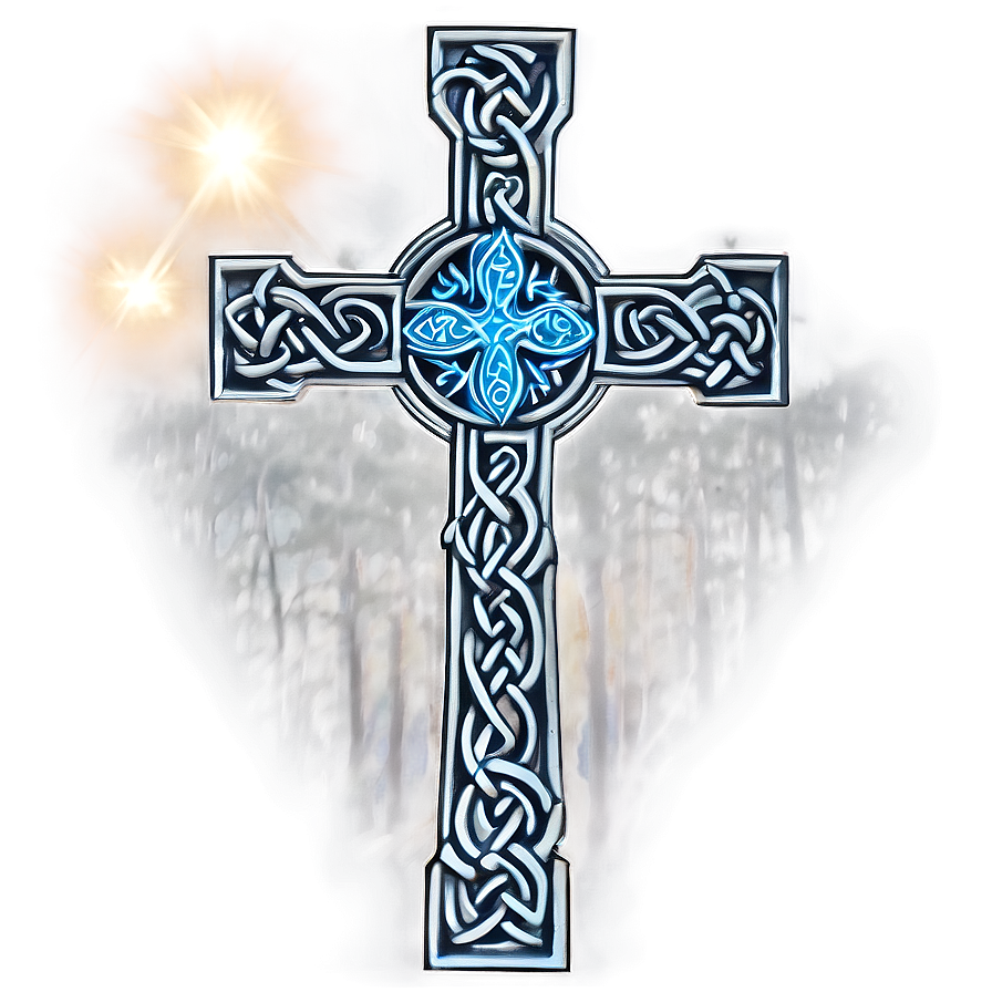 Celtic Cross With Holy Light Png 06212024 PNG Image