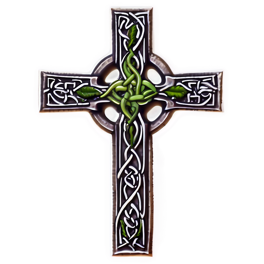 Celtic Cross With Ivy Vines Png 43 PNG Image