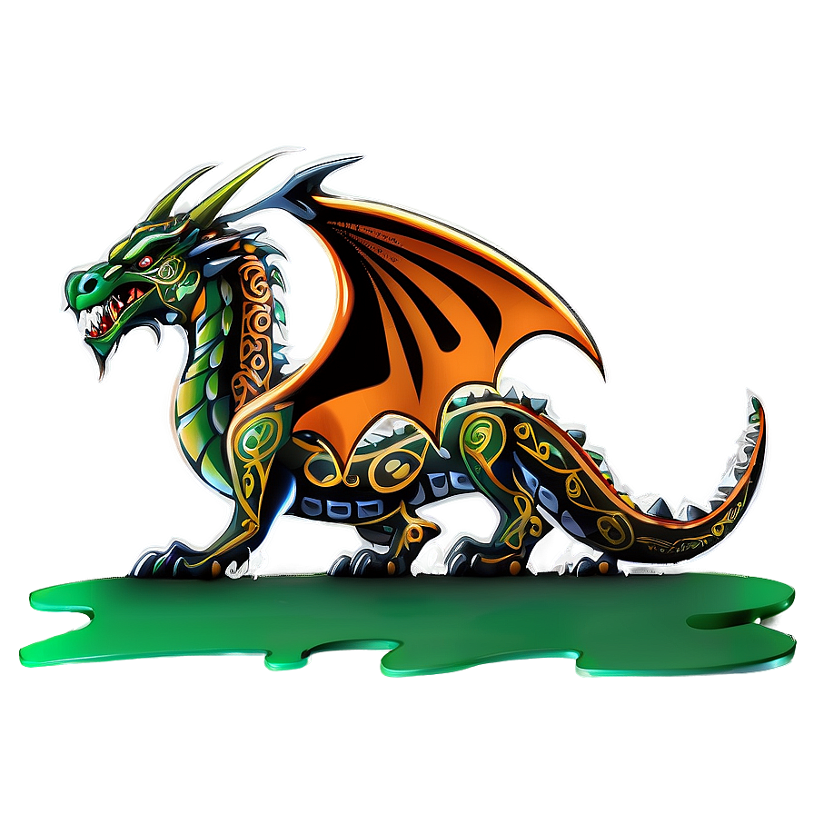 Celtic Dragon Clipart Png Nos66 PNG Image