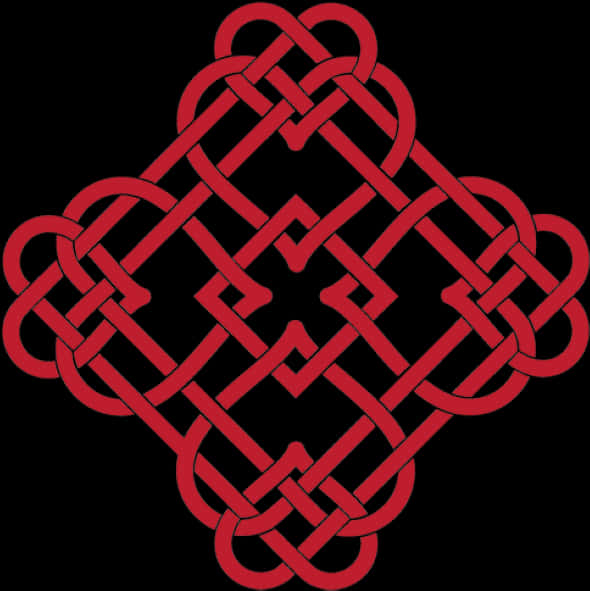 Celtic Knot Heart Tattoo Design PNG Image