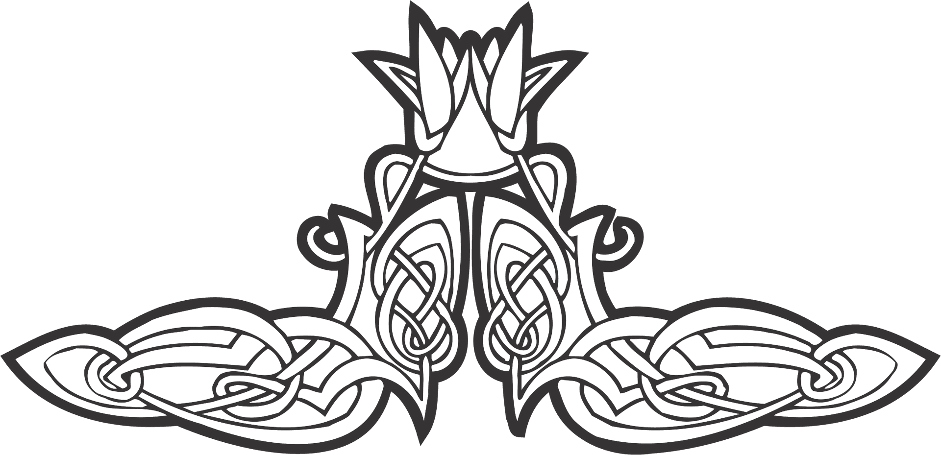 Celtic Knot Ornament Vector PNG Image