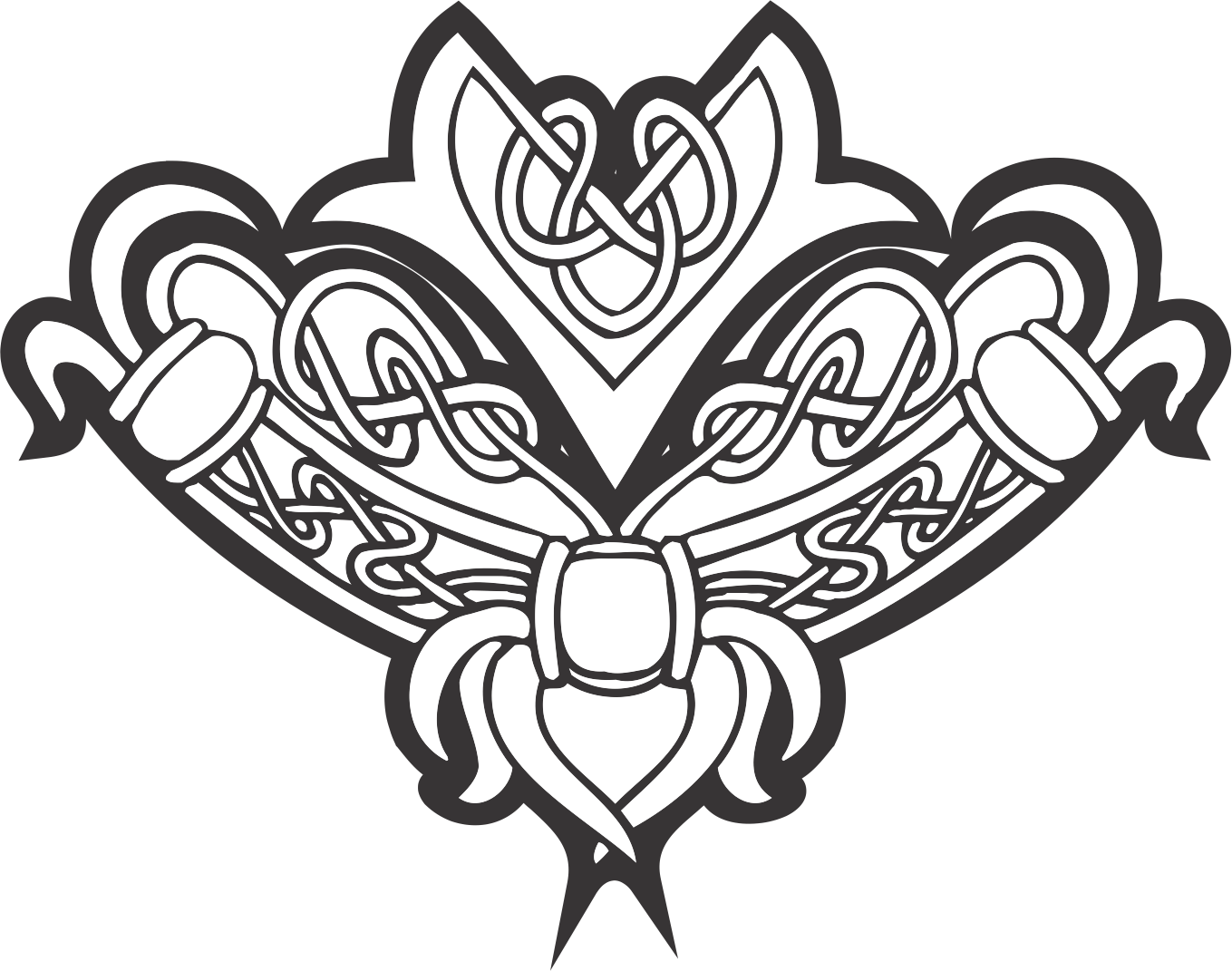 Celtic Knot Ornament Vector PNG Image